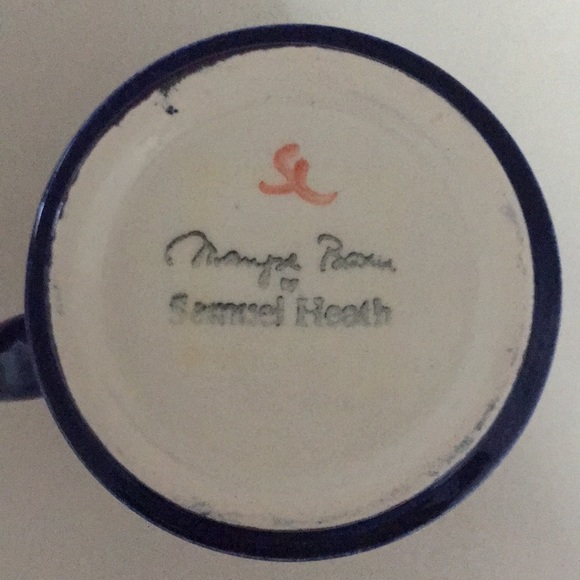 Maryse Boxer Cobalt Blue Porcelain Mugs, set of 8 - Picture 3 of 4